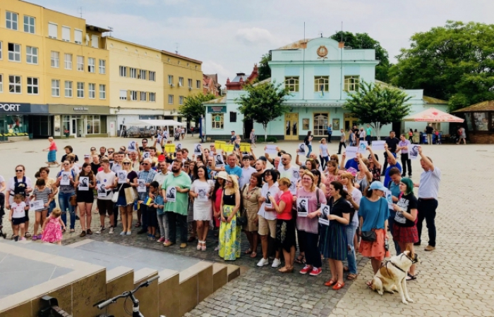 #FreeSentsov: Ужгород долучився до акції на підтримку політв'язнів
