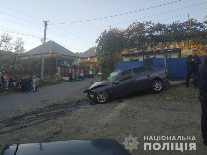 Жахлива ДТП на Хустщині: автівка влетіла в паркан