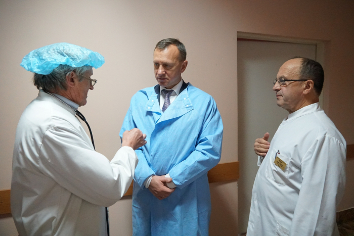 Богдан Андріїв завітав із робочим візитом до Ужгородської міської лікарні
