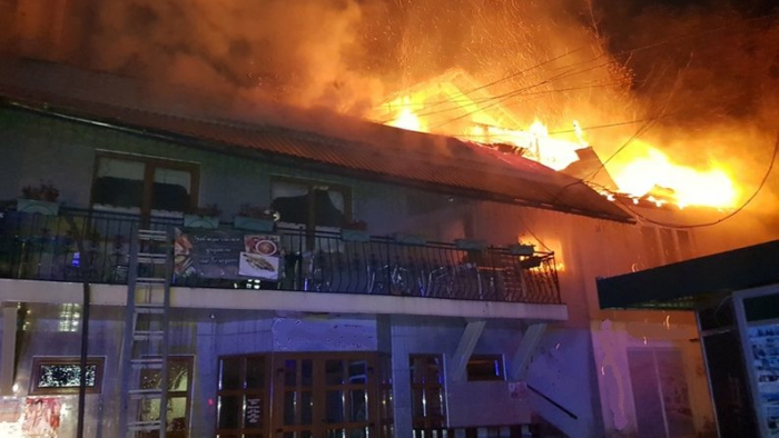 Пожежа на території санаторію на Закарпатті: причину пожежі та суму збитків встановлюють