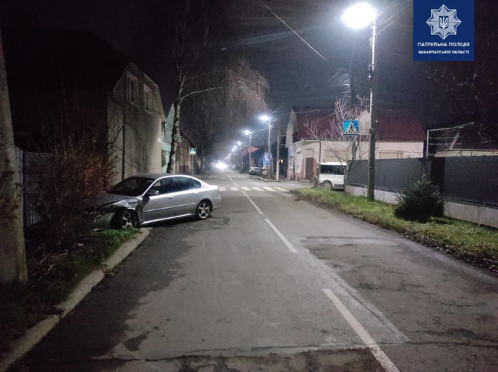 У Мукачеві патрульні розшукали водія, який спричинив ДТП та втік