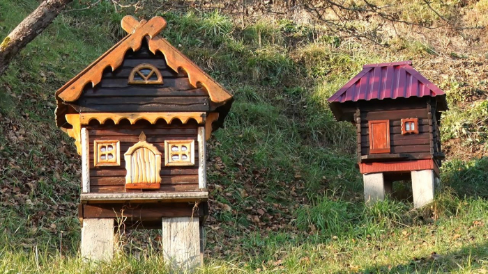 Котеджі для бджіл: на Міжгірщині пасічник створив оригінальне бджолине містечко (ВІДЕО)