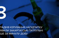 Лише протягом минулої доби патрульні виявили 8 випадків керування напідпитку в Закарпатті