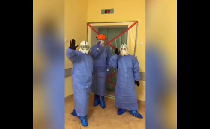 Ужгородські медики не втрачають позитиву: танцюють, як і колеги в усьому світі (ВІДЕО)