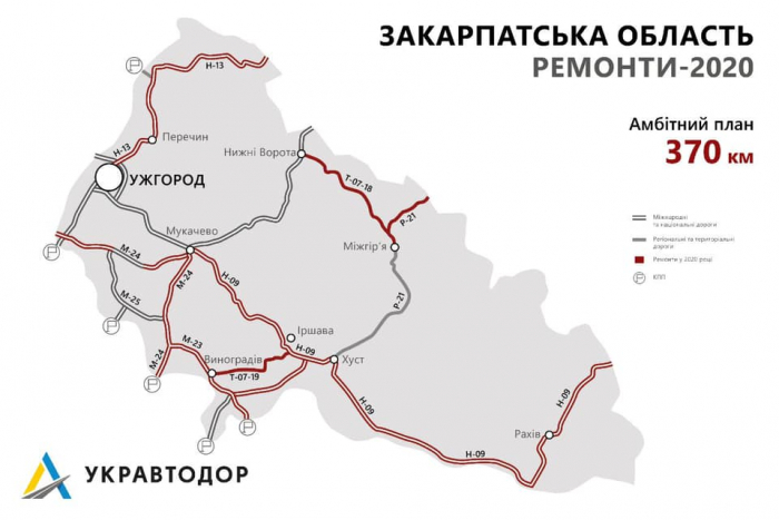 За амбітним планом в Закарпатті буде відремонтовано та побудовано 370 км доріг (СПИСОК)