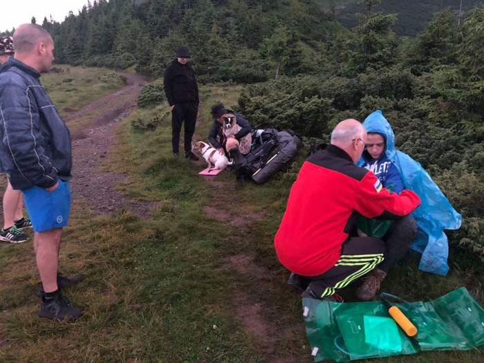 Закарпатські рятувальники транспортували з гори Петрос травмованого туриста