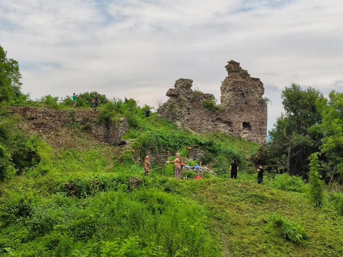 Ще одна перлина Закарпаття: Завдяки волонтерам вдалося розчистити територію замку Нялаб (ФОТО)