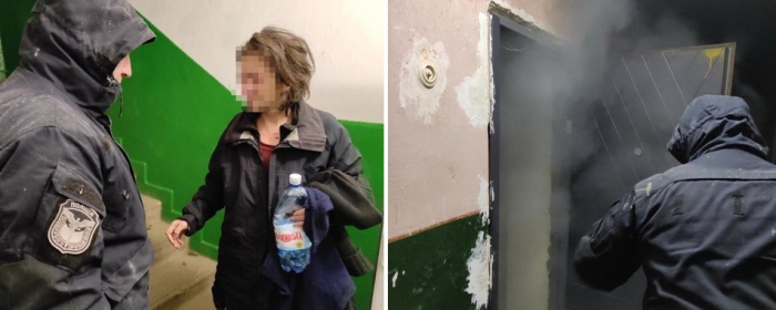 Ужгородські поліцейські врятували жінку під час пожежі
