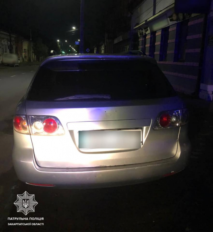Ужгородські патрульні виявили нетверезого водія, який позбавлений права керування автомобілем