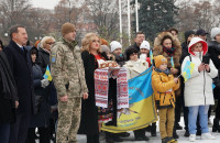 В Ужгороді зустріли військових 128-ї окремої гірсько-штурмової бригади