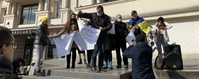 В Ужгороді люди виступили проти політичних переслідувань (ВІДЕО)