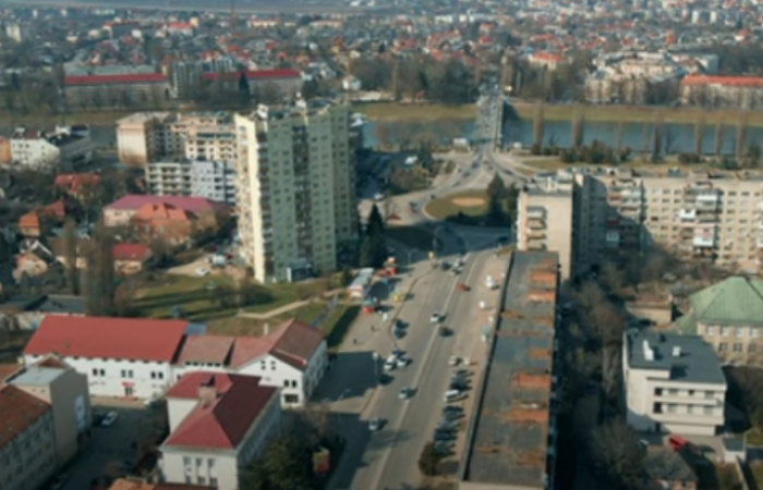 Відео дня: ужгородський проспект Свободи з висоти польоту квадрокоптера