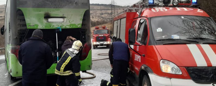 В автобусі "Італія — Україна", який загорівся на Закарпатті, ніхто не травмувався

