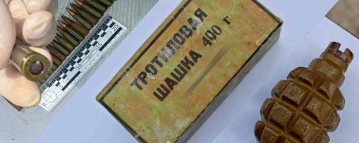 В Ужгороді у чоловіка вилучили набої, гранату та тротилову шашку