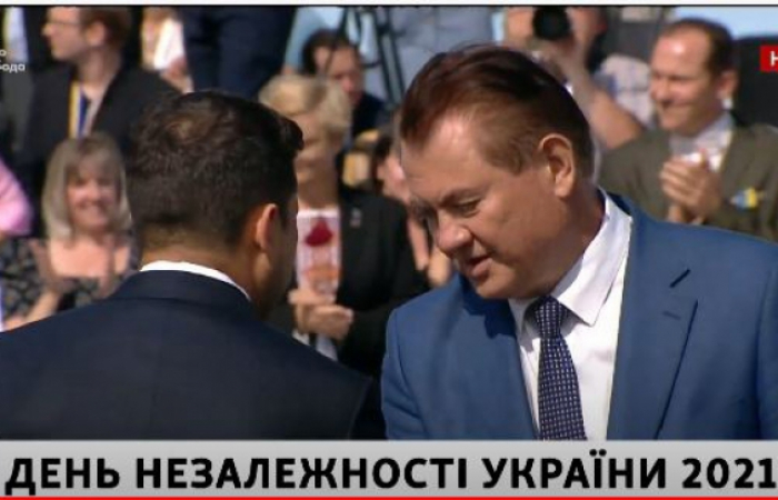 Президент нагородив орденом Ярослава Мудрого закарпатця Василя Лазоришинця
