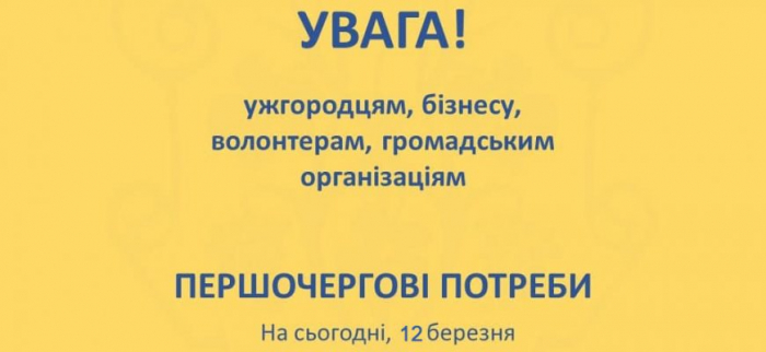 Інформація про першочергові потреби в «Совиному гнізді» Ужгорода