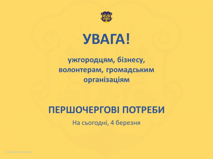 Центр гуманітарної допомоги: потреби для переселенців, які приїхали в Ужгород