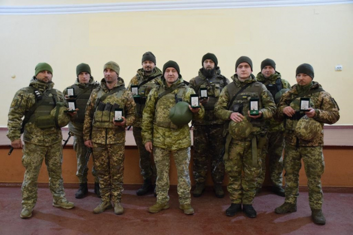 Прикордонників загону «Чоп-2», що зараз на Донеччині, нагороджено відзнаками