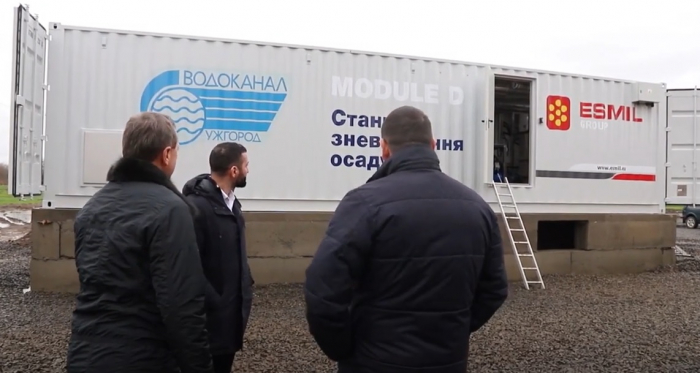 На очисних спорудах Ужгорода працюватиме станція зневоднення осаду (ВІДЕО)