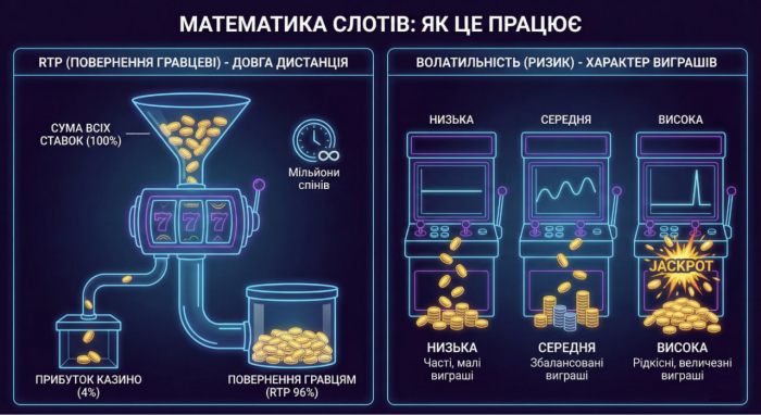 RTP та волатильність: як математика впливає на ваші шанси виграти
