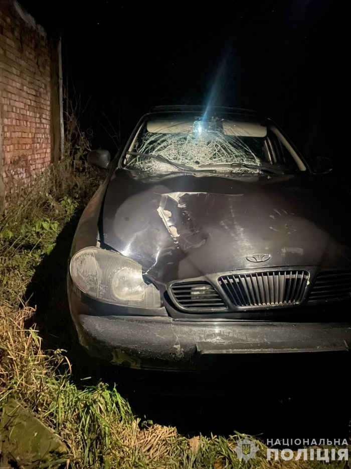 На Мукачівщині поліція затримала водія, який скоїв смертельну ДТП та втік з місця події