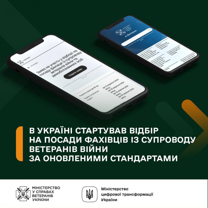 Закарпатці можуть подавати заявки на участь у відборі на посади фахівців із супроводу ветеранів