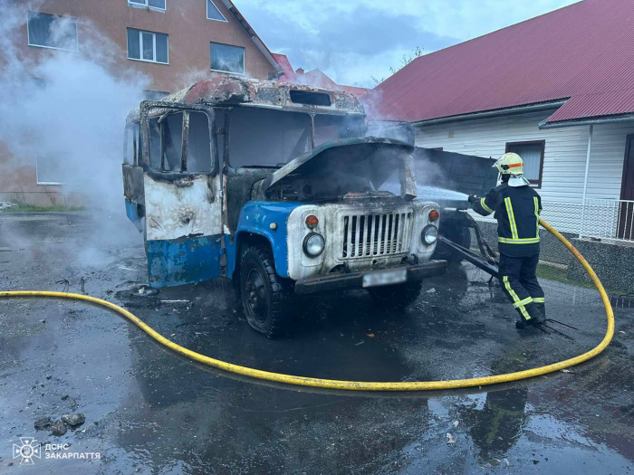 На Тячівщині рятувальники ліквідували пожежу автобуса
