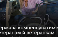 Держава компенсуватиме ветеранам і ветеранкам з інвалідністю витрати на переобладання авто