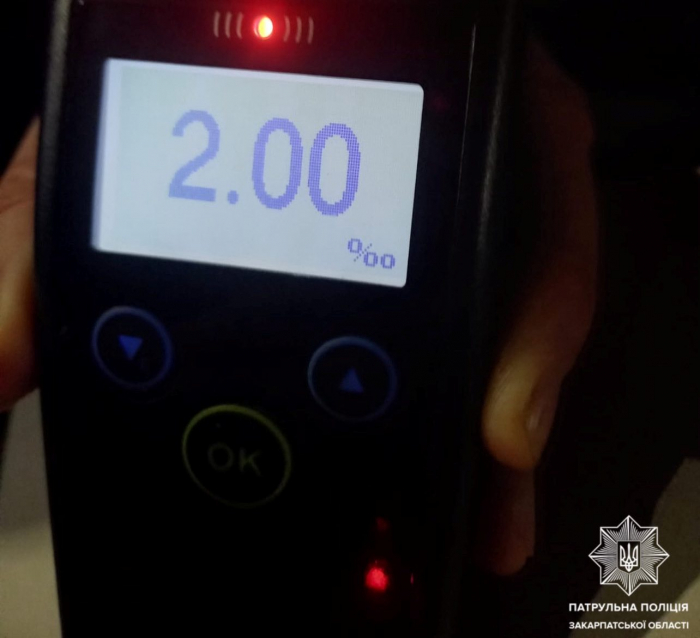 Керував у стані сп'яніння: мукачівські патрульні притягнули до відповідальності порушника