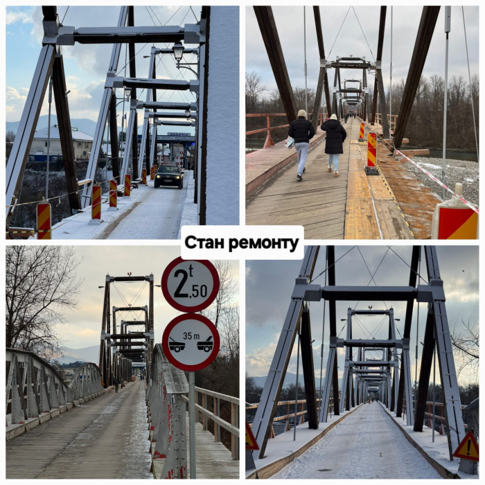 КПП «Солотвино - Сігету Мармацієй»: як триває реконструкція старовинного мосту через р.Тиса

