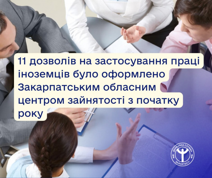 11 дозволів на застосування праці іноземців оформили на Закарпатті з початку року