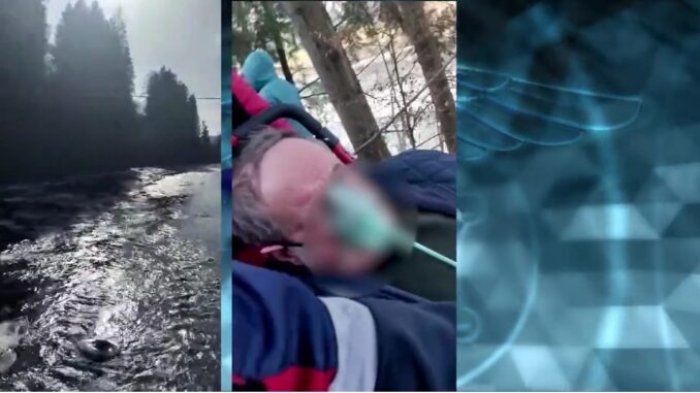 Вузькі стежки, підвісний міст через Тису, кілометр шляху на ношах – такий маршрут долала бригада екстренки на Рахівщині