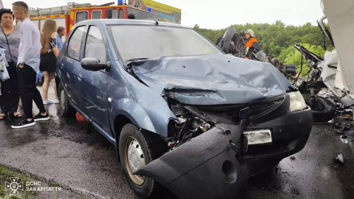 Автотроща на Берегівщині з п'ятьма постраждалими - подробиці від рятувальників