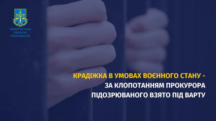 Крадіжка понад 33 тис $ готівки в умовах воєнного стану: за клопотанням прокурора підозрюваного взято під варту


