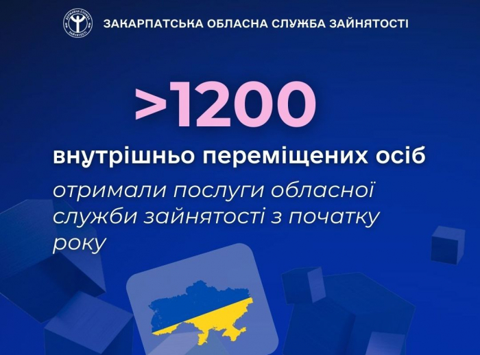 Понад 1200 внутрішньо переміщених осіб отримали послуги обласної служби зайнятості з початку року