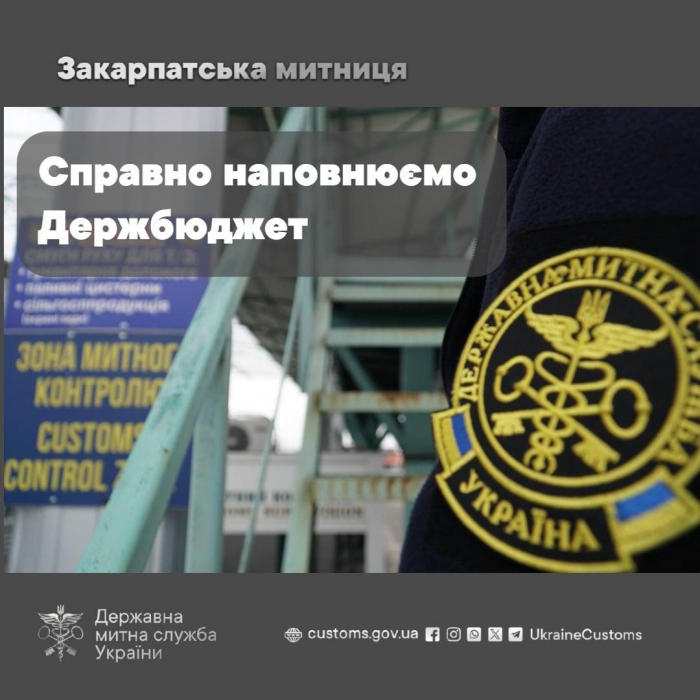 Цьогоріч закарпатські імпортери та експортери сплатили до бюджету понад 15 млрд грн митних платежів та зборів