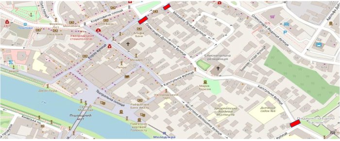 До уваги водіїв! В Ужгороді завтра, 28 вересня, перекриють три центральні вулиці (СХЕМА)