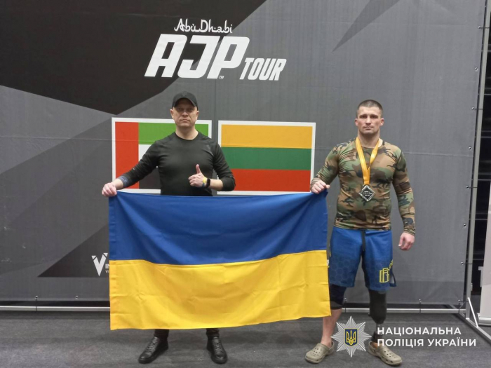 Поліцейський-ветеран із Закарпаття Владислав Горнодь виборов призове місце на міжнародному турнірі з джиу-джитсу