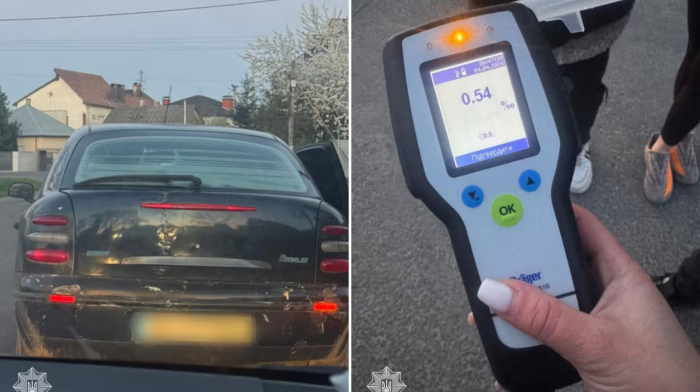 Керував без посвідчення та у стані сп’яніння: на Ужгородщині зупинили порушника