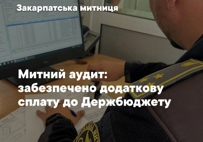 Завдяки митному аудиту до Держбюджету надійшло понад 16 млн грн