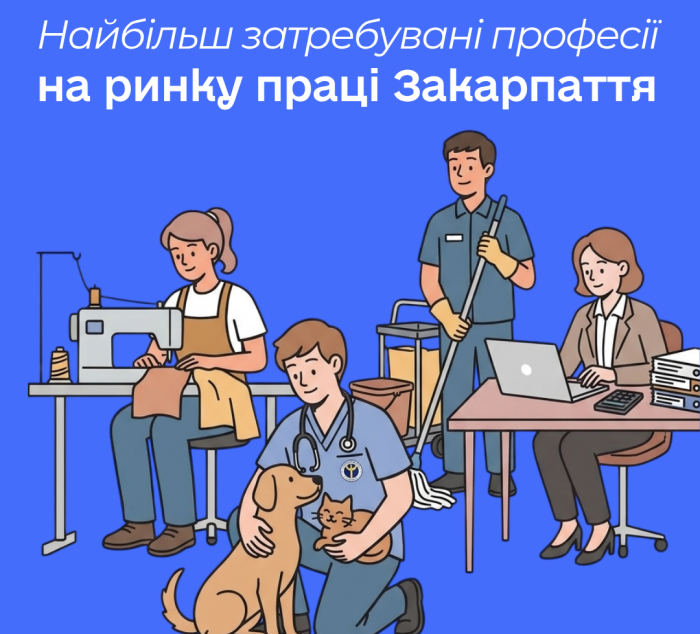 Які найбільш затребувані професії на ринку праці Закарпаття 

