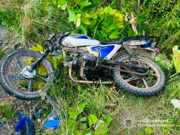 Поліція Міжгір’я розслідує аварію, у якій травмувався неповнолітній мотоцикліст