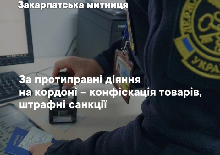 Майже 28,5 млн грн штрафів стягнули з порушників митних правил на Закарпатті за 9 місяців