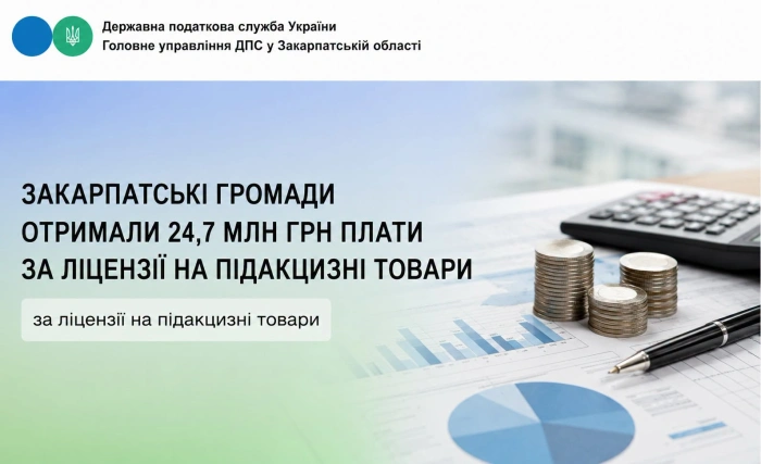 Закарпатські громади отримали 24,7 млн грн плати за ліцензії на підакцизні товари