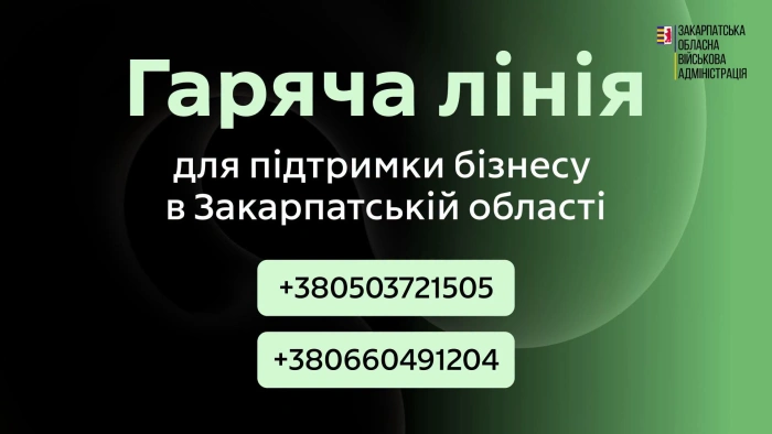 Безпечний тил для українського бізнесу: на Закарпатті запрацювала цілодобова гаряча лінія