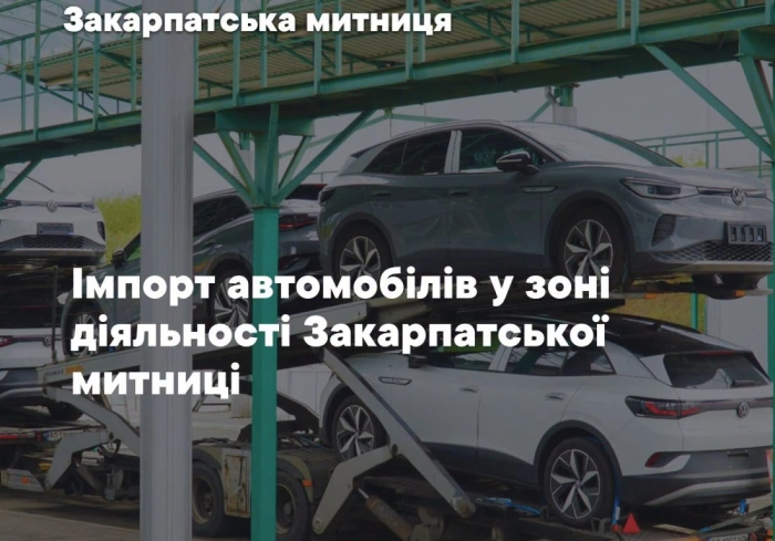 Митне оформлення авто: майже 172 млн грн отримав Держбюджет від Закарпатської митниці за імпорт вживаних транспортних засобів