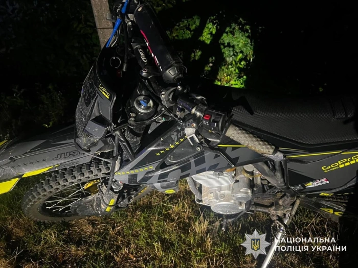 На Мукачівщині поліцейські затримали водія мотоцикла, який у стані сп’яніння скоїв ДТП