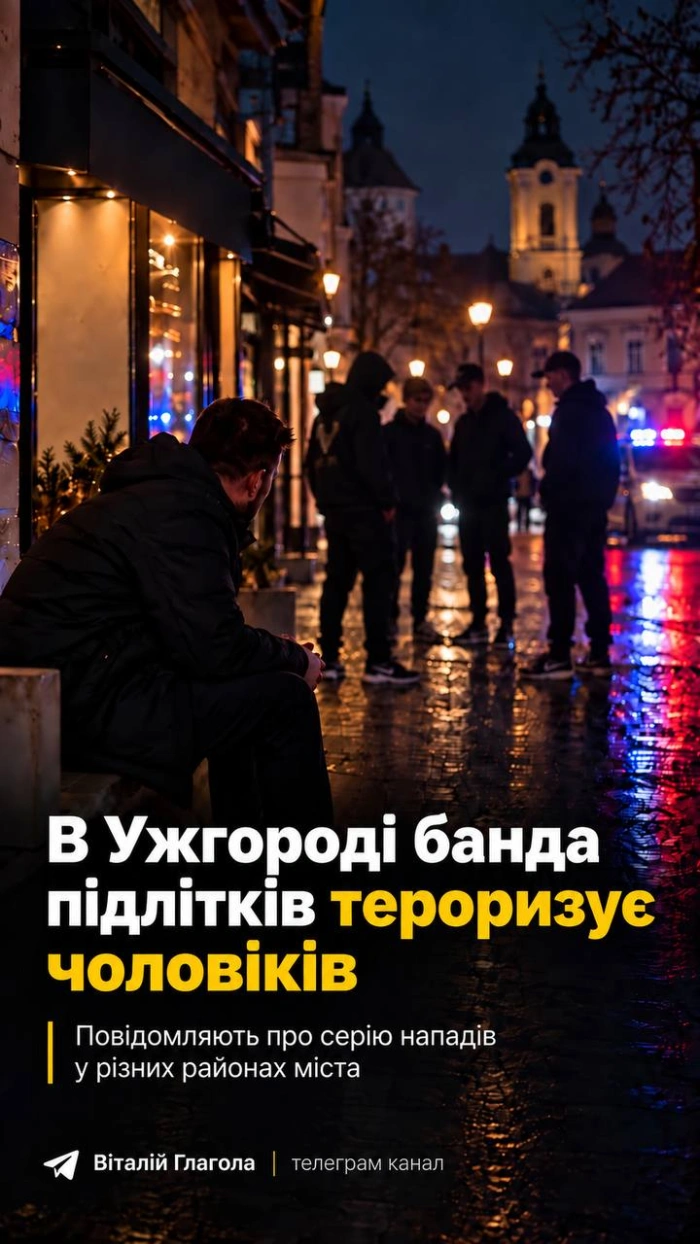 В Ужгороді банда підлітків тероризує чоловіків: відомо про серію нападів
