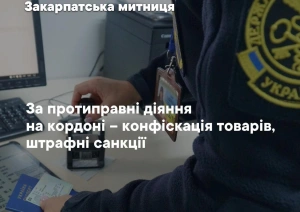 Майже 28,5 млн грн штрафів стягнули з порушників митних правил на Закарпатті за 9 місяців